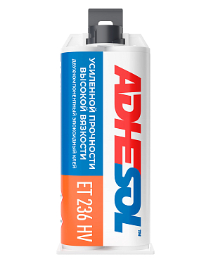 Двухкомпонентный эпоксидный клей усиленной прочности, высокой вязкости ADHESOL ET 236 HV